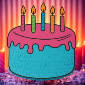 🎂 Geburtstagstorten-Piñata 🥳
